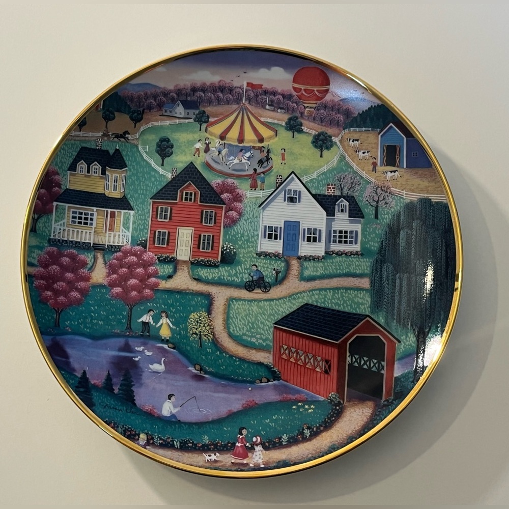 Spring Fair" American Folk Art Collection-Steven Klein. Excellent pre-owned cond